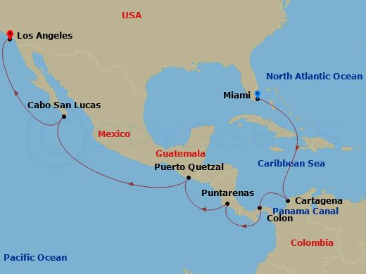 map of itinerary
