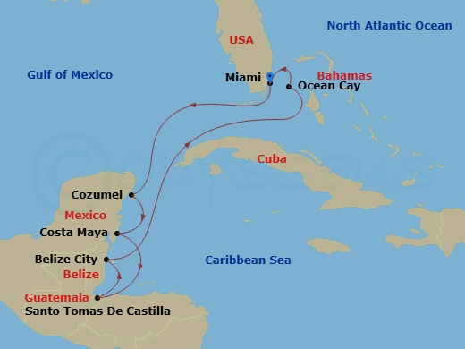 map of itinerary
