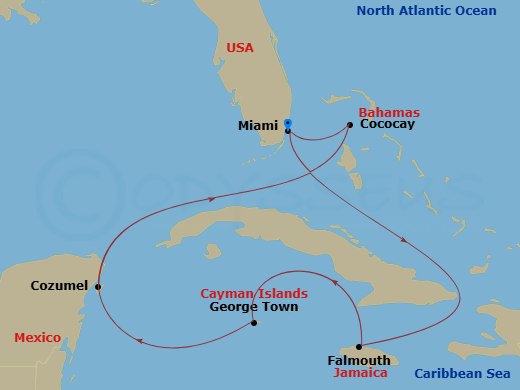 map of itinerary