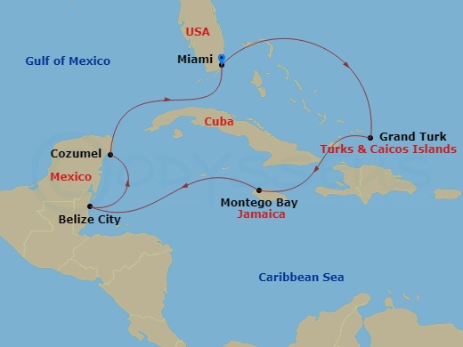 map of itinerary