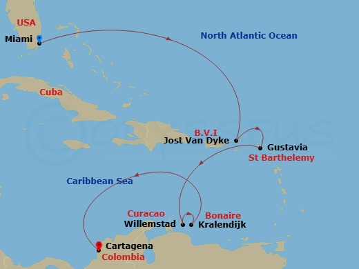 map of itinerary