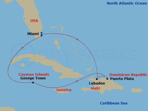 map of itinerary