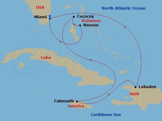 map of itinerary