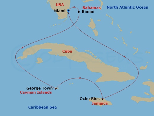 map of itinerary