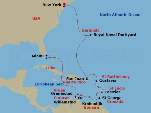 map of itinerary