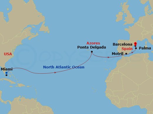 map of itinerary