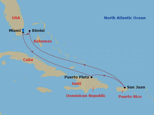 map of itinerary