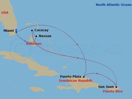 map of itinerary