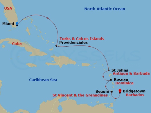 map of itinerary