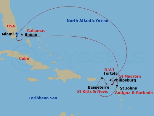 map of itinerary