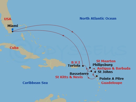 map of itinerary