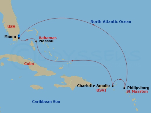 map of itinerary