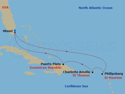 map of itinerary