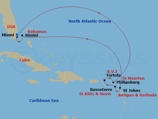 map of itinerary