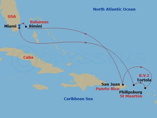 map of itinerary