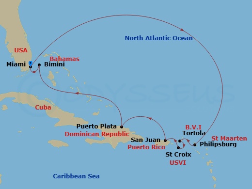 map of itinerary
