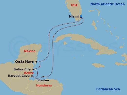 map of itinerary