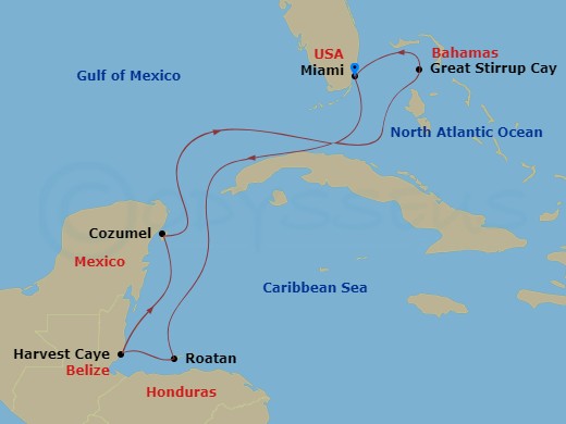 map of itinerary