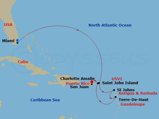 map of itinerary