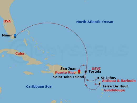 map of itinerary