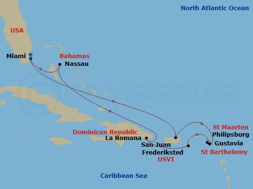 map of itinerary