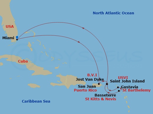 map of itinerary