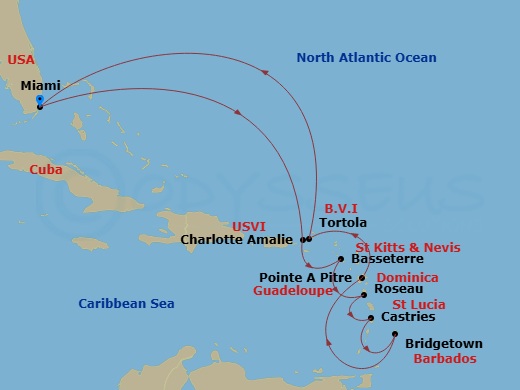 map of itinerary
