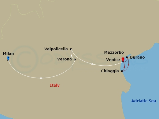 map of itinerary