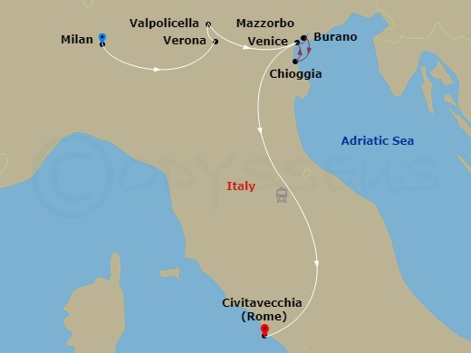 map of itinerary