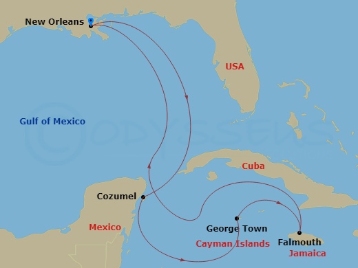 map of itinerary