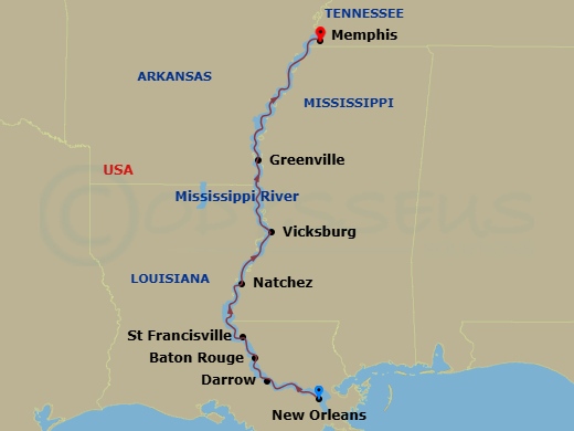 map of itinerary