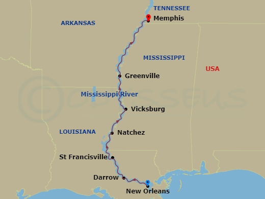map of itinerary