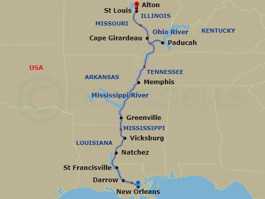 map of itinerary