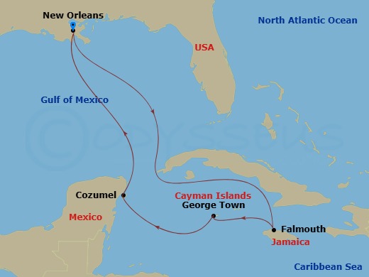 map of itinerary