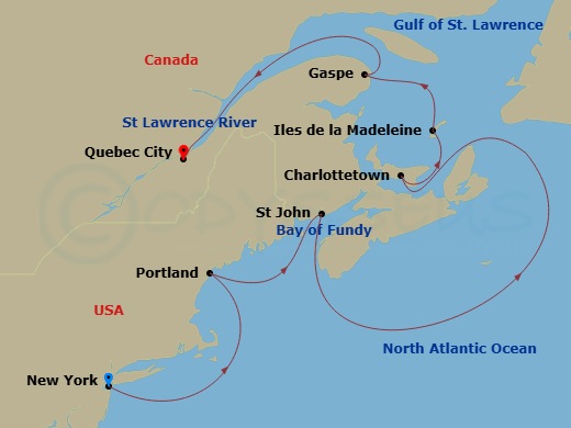 map of itinerary