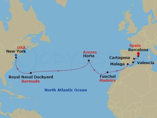 map of itinerary