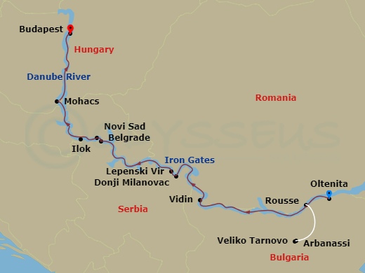 map of itinerary