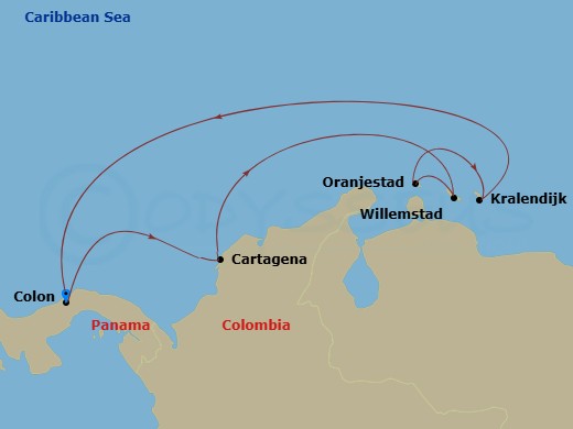 map of itinerary