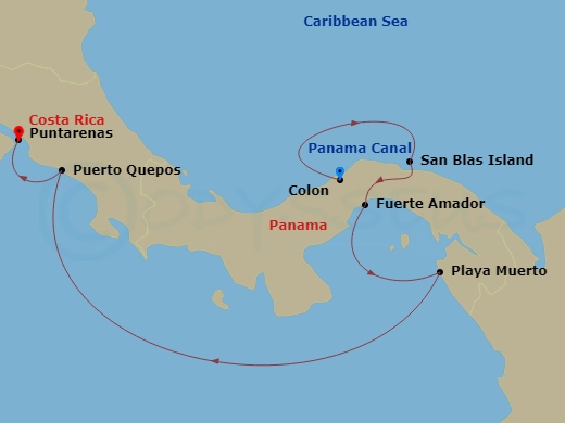 map of itinerary