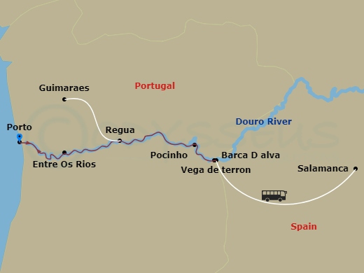 map of itinerary