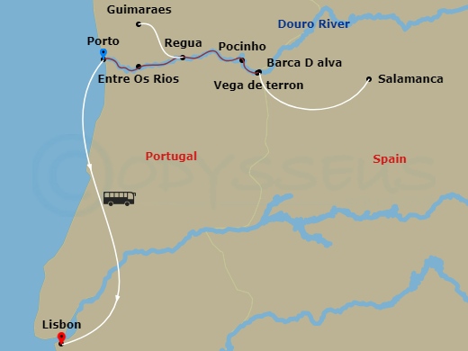 map of itinerary