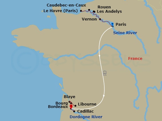 map of itinerary