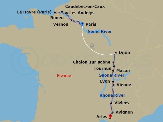 map of itinerary