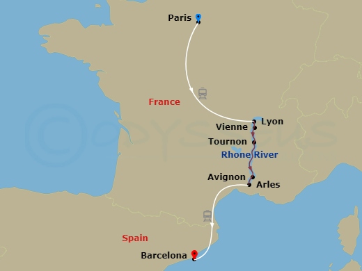 map of itinerary