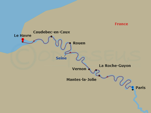 map of itinerary