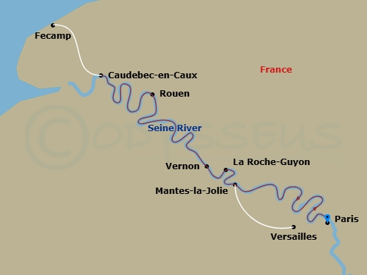 map of itinerary