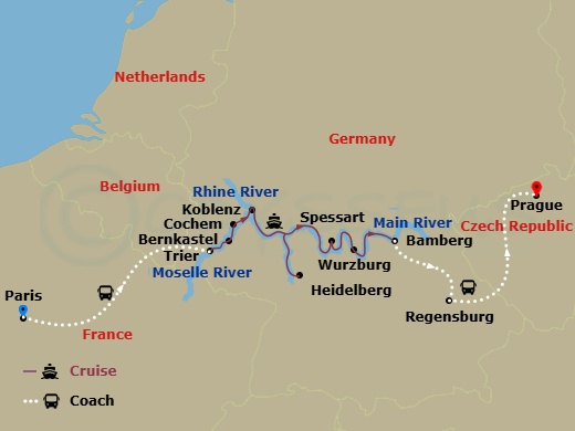 map of itinerary