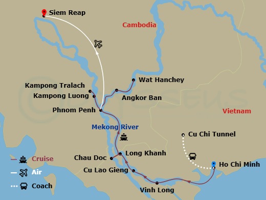 map of itinerary
