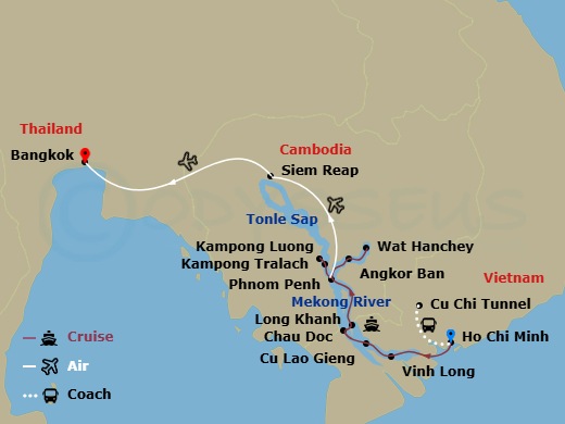 map of itinerary