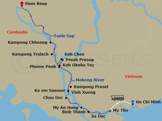 map of itinerary
